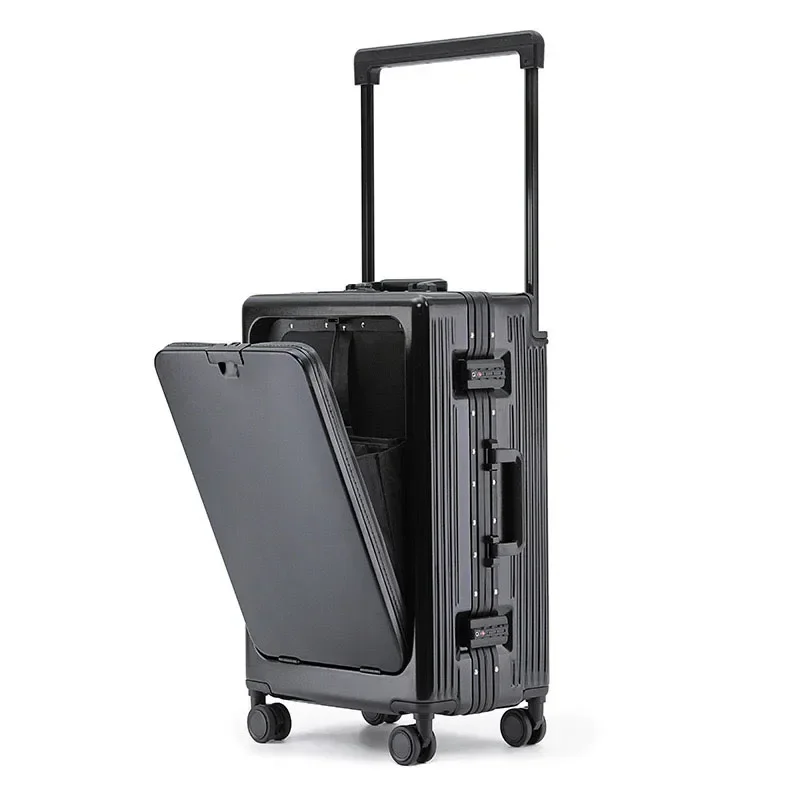 VESCOVO 20 "24" 28 インチ レトロ スピナー ローリング 荷物 ラップトップ トロリー スーツケース バッグ 車輪付き