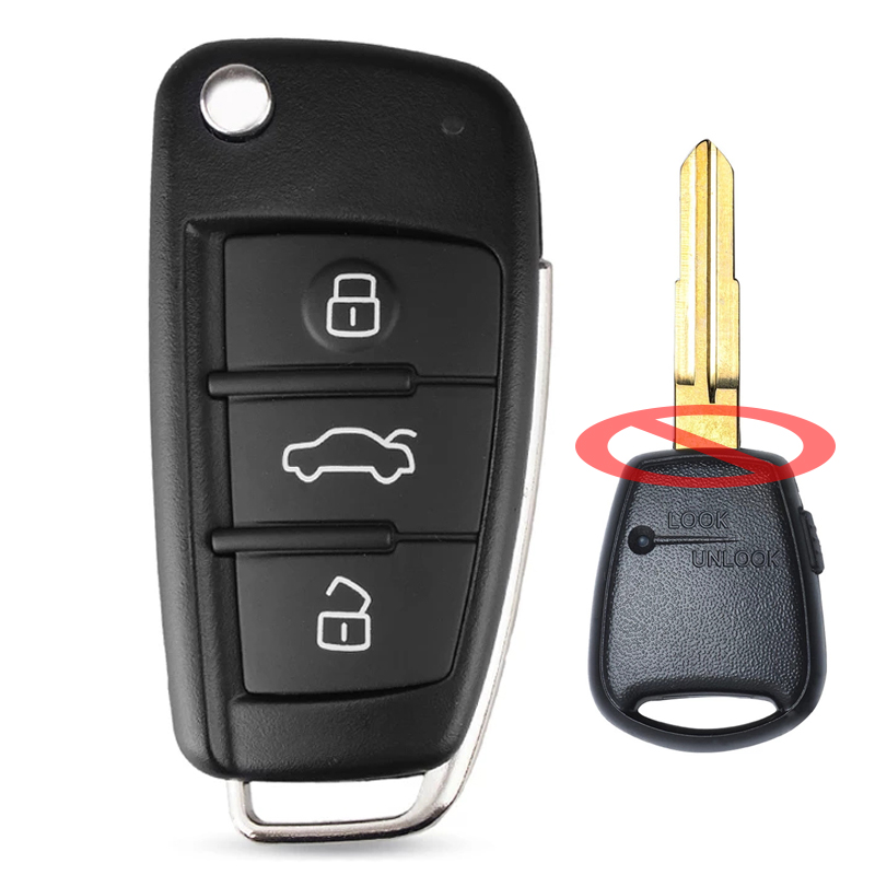Keyecu 81996-4H200 3 ボタン 447Mhz ID46 チップアップグレードされたフリップリモート車のキーフォブヒュンダイ H-1 スターレックス起亜プライド 2007 2006