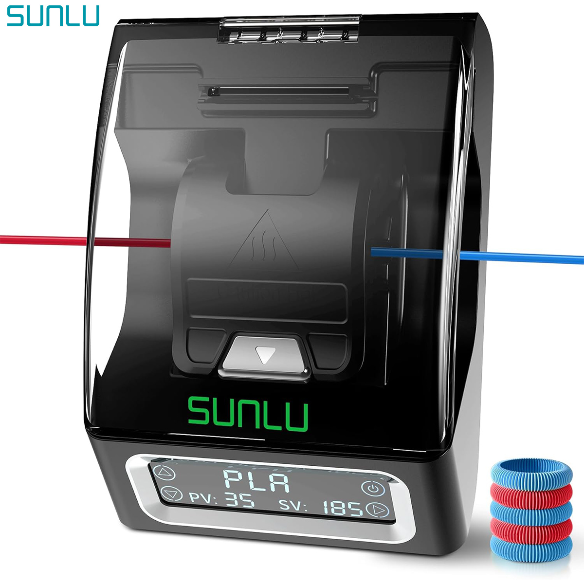 SUNLU フィラメントコネクタ FC01 1.75mm PLA/ABS/PETG/PA/PC フィラメント用高速溶接スプライサー 使いやすい 200 個 PTFE スリーブ付き