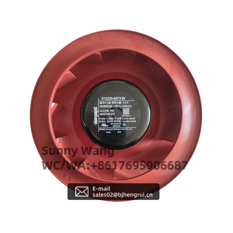 ebmpapst R1G220-AB73-99 HVAC エアコン冷凍インバーターファン 48V 2.4A 100 ワット/83 ワット IP44 遠心冷却ファン