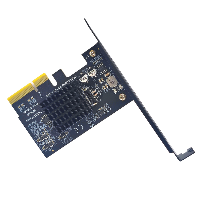 20Gbps TYPE-E PCI-E USB 3.2 GEN2x2 TYPE E 拡張カード PCI Express 3.0 X4 アダプター ASM3242 (PC フロントパネル USB ライザー用)
