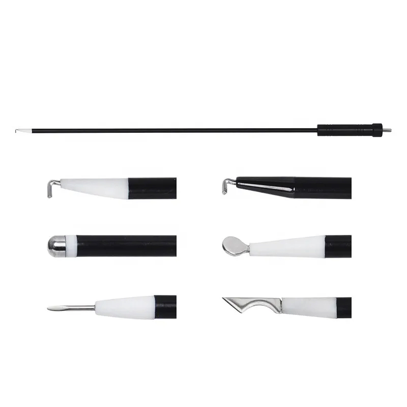 再利用可能な腹腔鏡器具 Lフック 単極電気フック 5*330mm 腹腔鏡用スパチュラフック ニードルナイフスティック