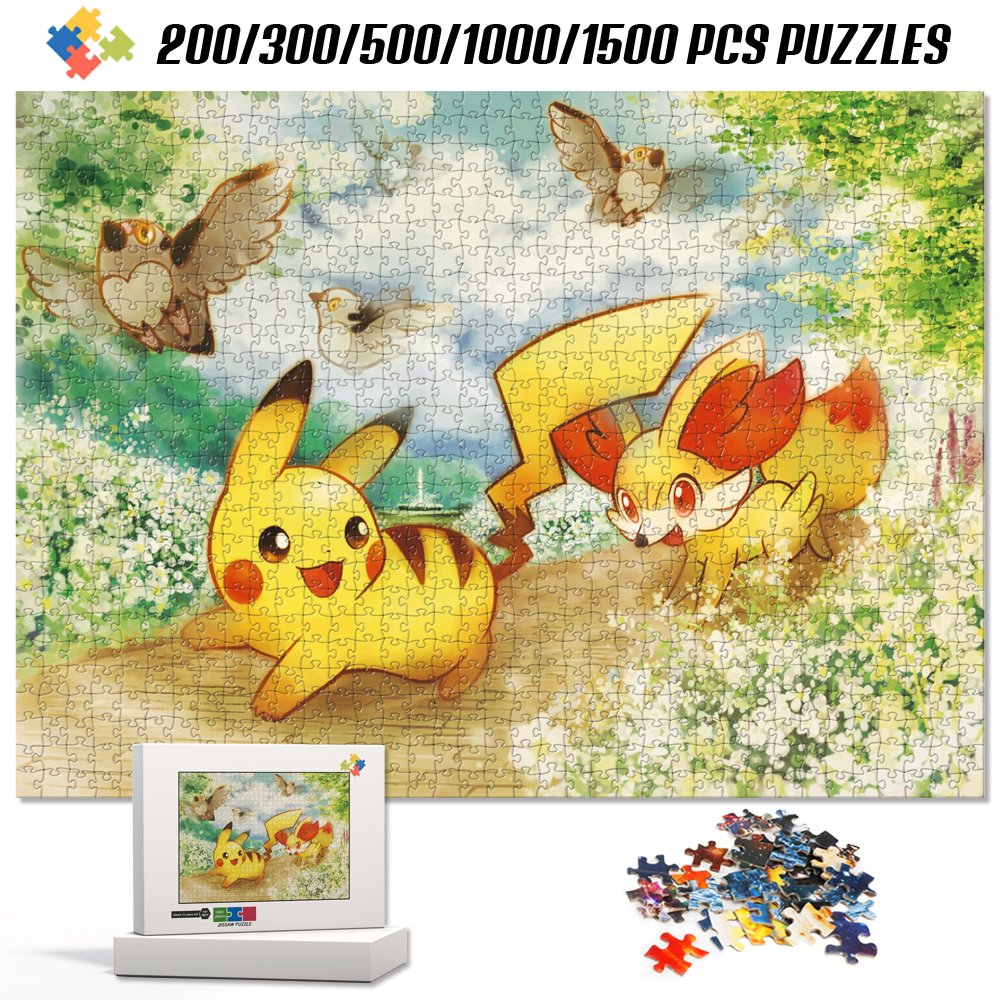 ポケモンジグソーパズル漫画アニメキャラクター教育 Diy おもちゃ組立ゲーム子供大人のための興味深い手作りギフト