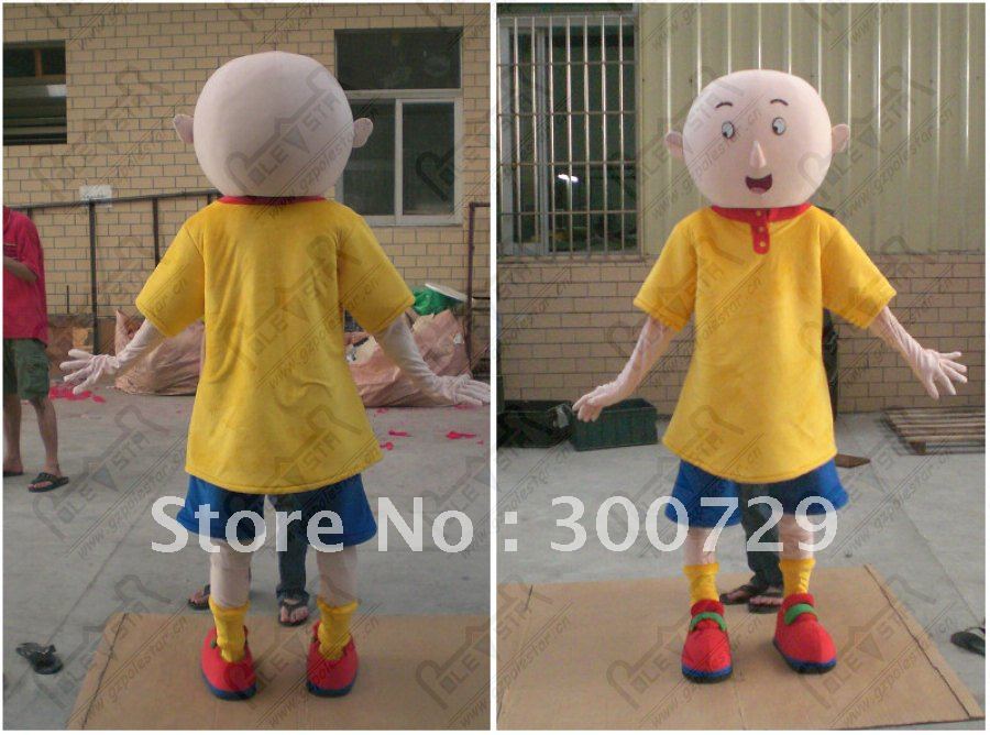 クリスマス Caillou ボーイマスコット衣装スーツコスプレパーティーゲームドレスホットマスコット衣装