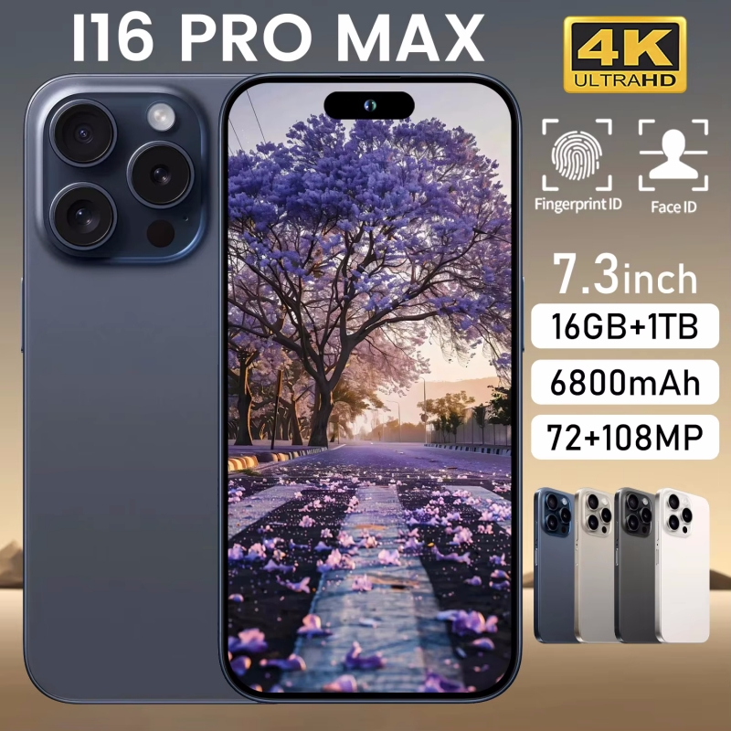 2026 i16 プロマックス高品質 7.3 タッチスクリーンインチ液晶スマートフォン表示パネルダイナミック機動電話 AMOLED ディスプレイ BB22