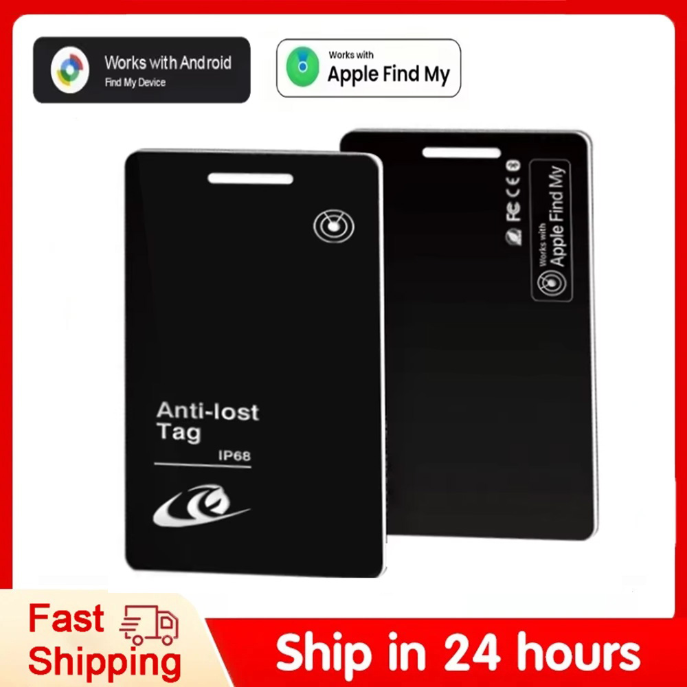 Apple/android 用超薄型ウォレット トラッカー カード デュアル システム キー 荷物 GPS ロケーター タグ Apple と連携 Find My Google デバイス