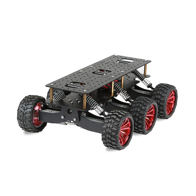 スマート 6WD ロボットカーシャーシ衝撃吸収オフロードクライミング捜索救助プラットフォーム Arduino 用ラズベリーパイ DIY RC おもちゃ