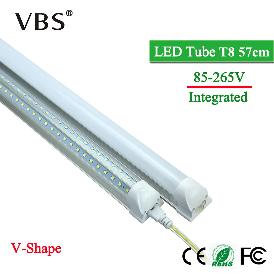 省エネ T8 統合 Led チューブランプ 220V 2000lm LED 直管電球 20W 96Led LED ウォールランプ V 字型 LED 蛍光灯 20W