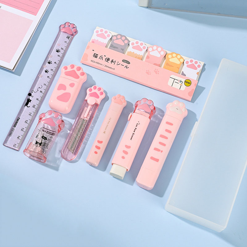 Cat Paw 文具セット 学校ギフト用 9 In 1