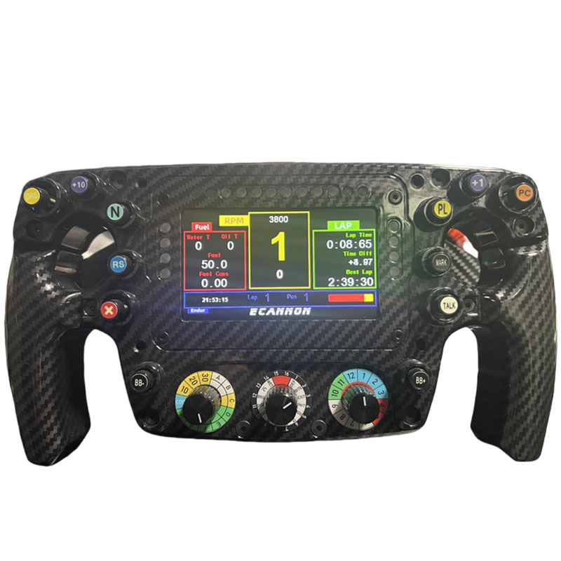 Equation カーボンファイバーステアリングホイール Logitech Fanatec Thrustmaster Simagic F1 レーシングシミュレーターゲームステアリング用
