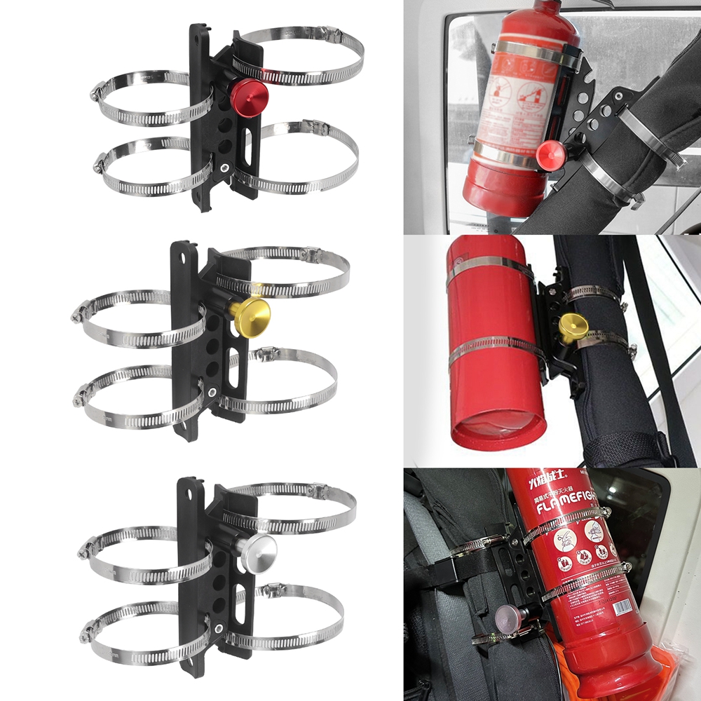 車の消火器マウントブラケット調整可能なホルダージープラングラースポーツ/JK/サハラユニバーサルカーアクセサリーに適合