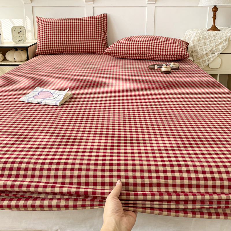 100% Cotton Fitted Sheet Adults Kids Room Bedsheets Single/Twin/Queen/King Size Bed Cover простынь Soft Mattress Protector