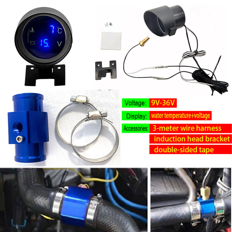 自動車循環温度電圧 2-in-1 温度センサーテーブル 1/8NPT 水温計温度センサー 12/24V