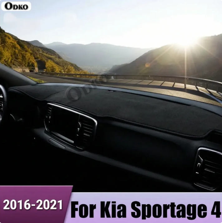 車のダッシュボードカバーサンシェード回避ライトマット計器カーペット起亜 Sportage 4 QL 2016 2017 2018 2019 2020 2021 アクセサリー