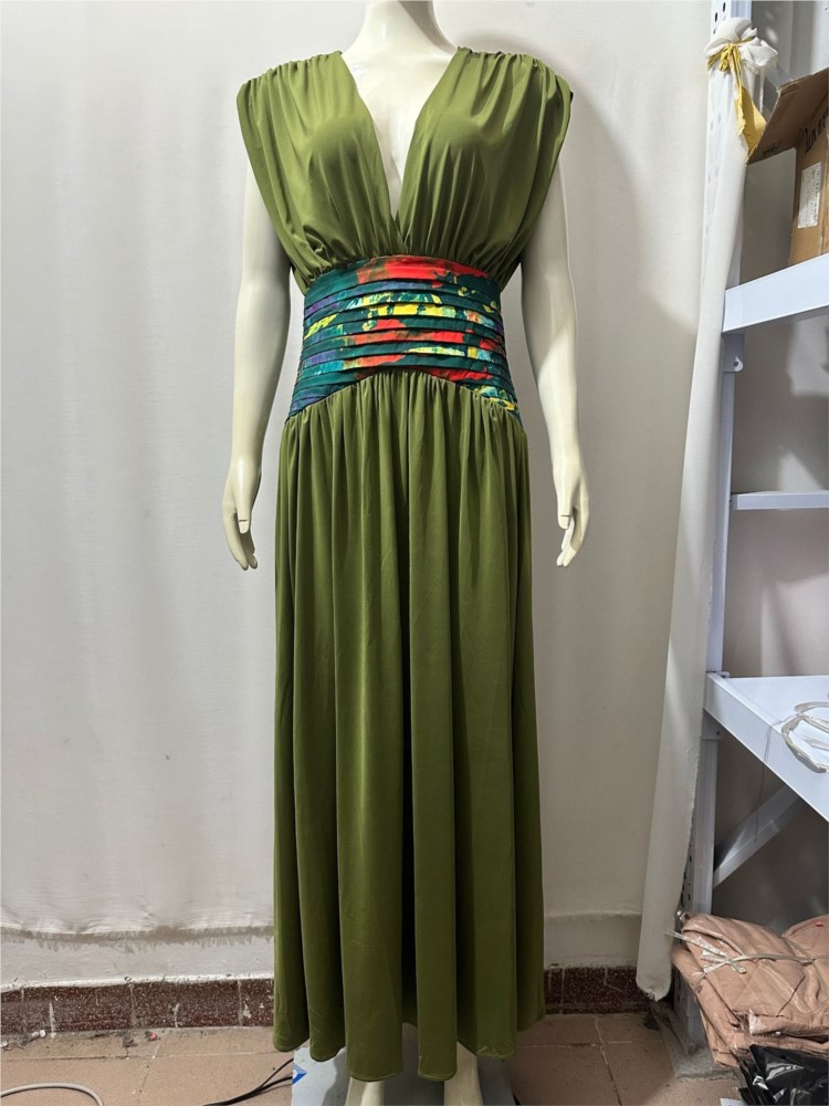 アフリカのドレス女性のためのエレガントなノースリーブ Daseki マキシ A ラインドレスレディースアフリカの伝統的な服妖精 Dreaes 2026