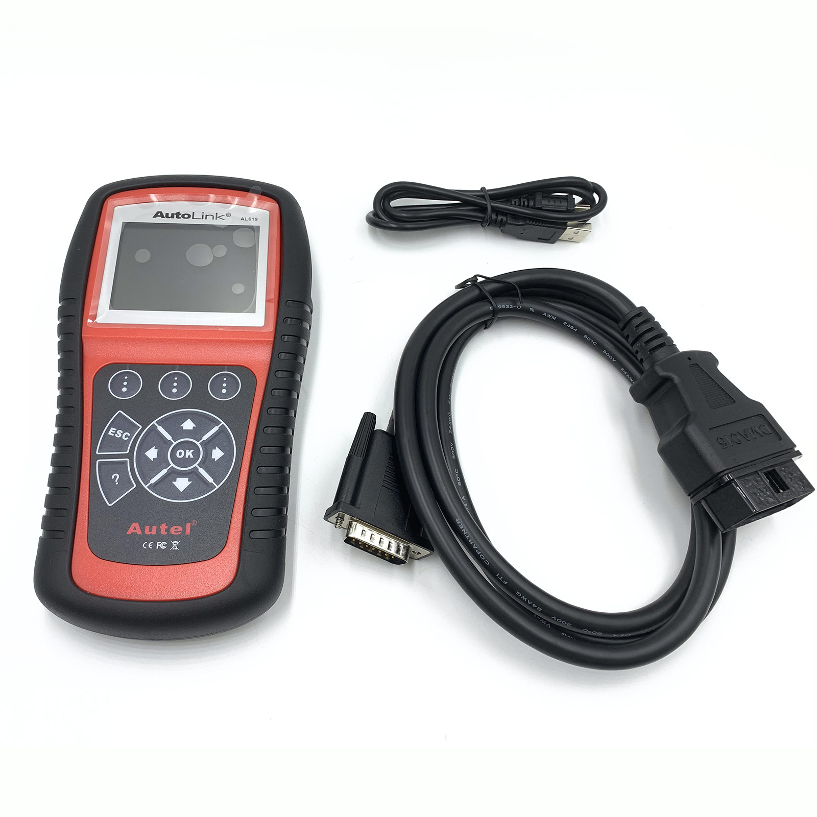 XBD Autel AUtoLink AL619 AL519 OBD2 スキャナ車診断ツールコードリーダー Automotoriz ABS、SRS 自動車 EOBD 診断