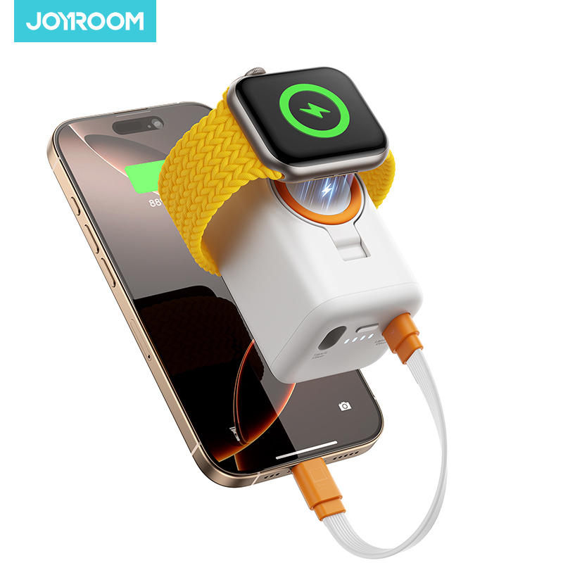 Joyroom 5000mAh パワーバンク内蔵充電ケーブル 20W PD 高速充電ワイヤレス充電器 Apple Watch JR-W13 用