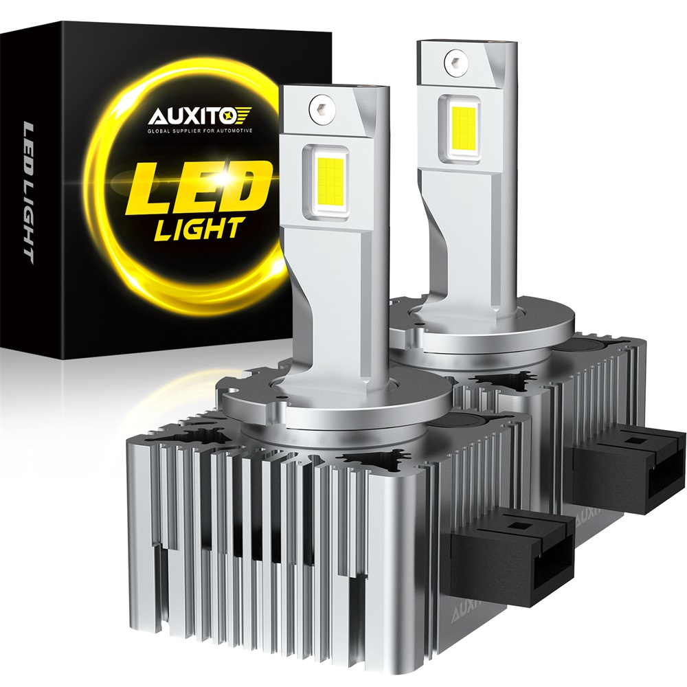 AUXITO 2 個ターボ D1S LED ヘッドライト電球 D2S D4S D3S LED ヘッドランプ 6000K ホワイト 30000LM 120W 車のヘッドランプ交換用電球