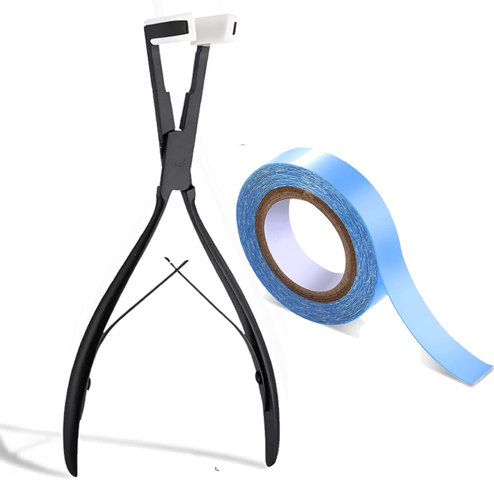 2piece set Professional Hair Extensions Tools Kit Tape in Hair Sealing Pliers Tool Kit, For Tape in Hair Extension Hair