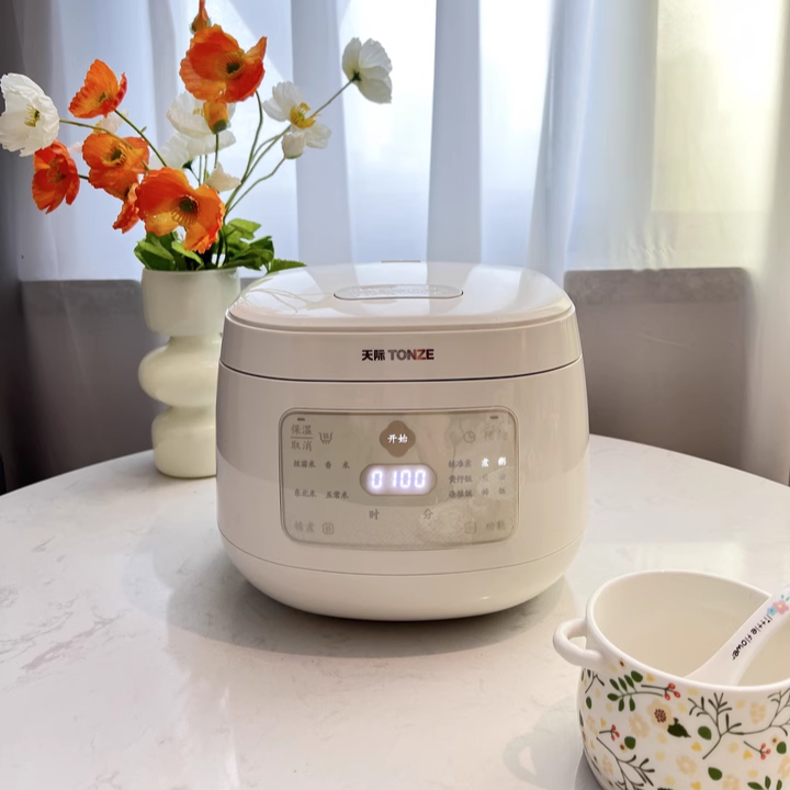 家庭用炊飯器 - セラミックライナーノンスティック、スマートノンコート、3人用、お粥蒸しポット