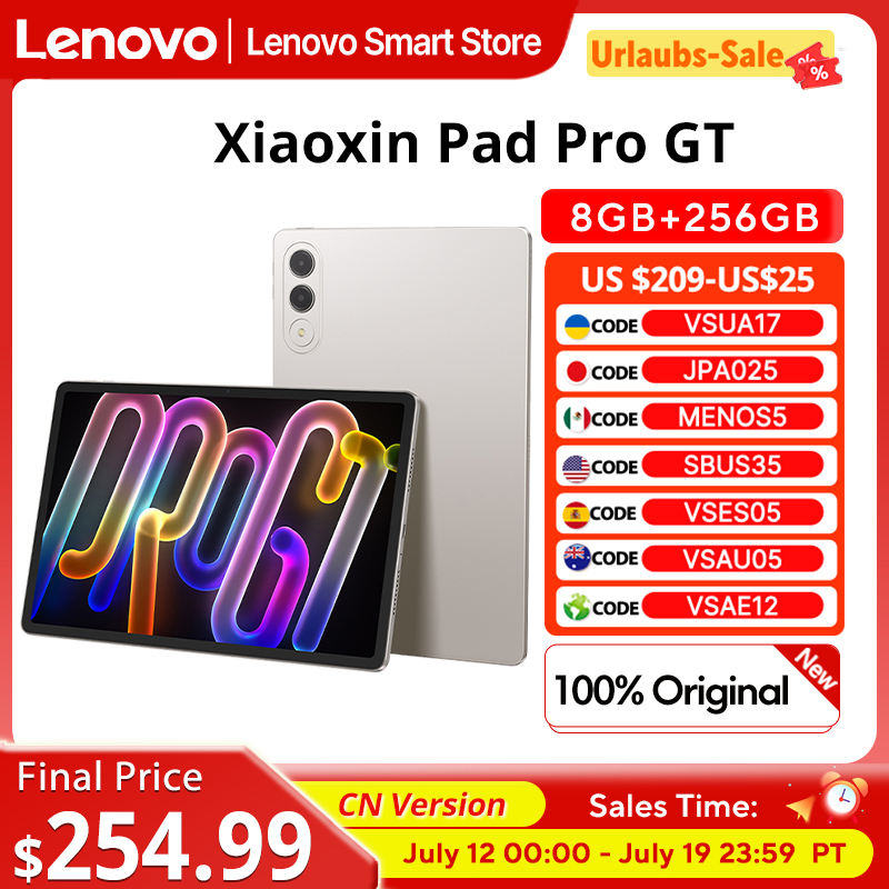 新オリジナル Lenovo Xiaoxin パッド Pro GT タブレット 11.1 ''3.2K 液晶 144Hz ディスプレイ CN バージョン Snapdragon 8 Gen 3 Android 8860mAh パッド PC