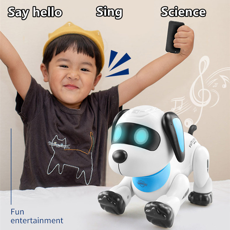 音声起動 ISensing リモコンロボット犬プログラミング学習人気科学知識歌うダンス電動 RC 犬