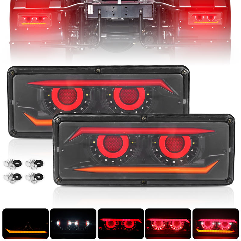 多機能 LED トラックテールライトブレーキライト駐車リバースターンシグナルライト車のトラックトレーラー 4X4 バンに適した