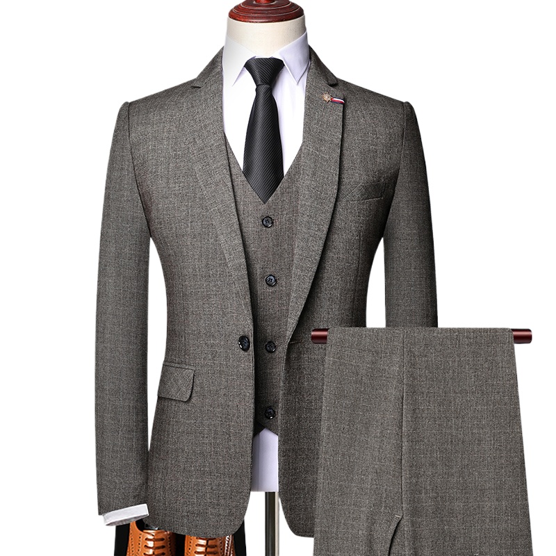 Traje De Hombre Elegante (ブレザー ベスト パンツ) メンズ ファッション ビジネス カジュアル スリム フィット 結婚式 ビジネス スーツ エレガント マン スーツ 6XL