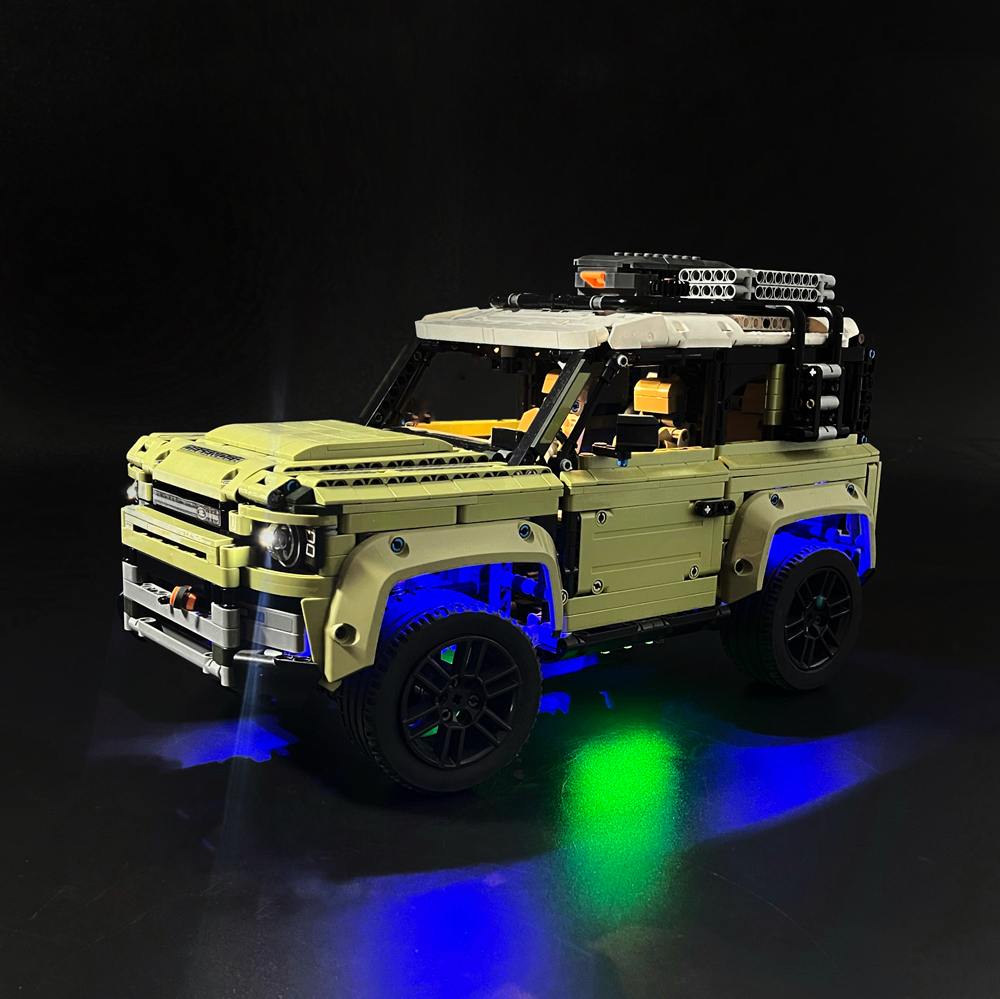 BYB LED ライトキット For42110 ランドローバーディフェンダーカーリモートビルディングブロックランプセット制御モデルは含まれません