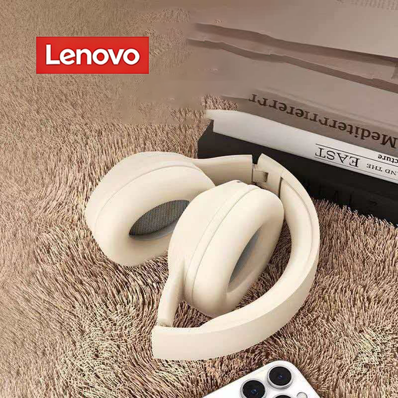 レノボ ANC ワイヤレスヘッドフォンオーバーイヤー Bluetooth イヤホンステレオアクティブノイズキャンセリング高解像度 LDAC 120h ゲームヘッドセット
