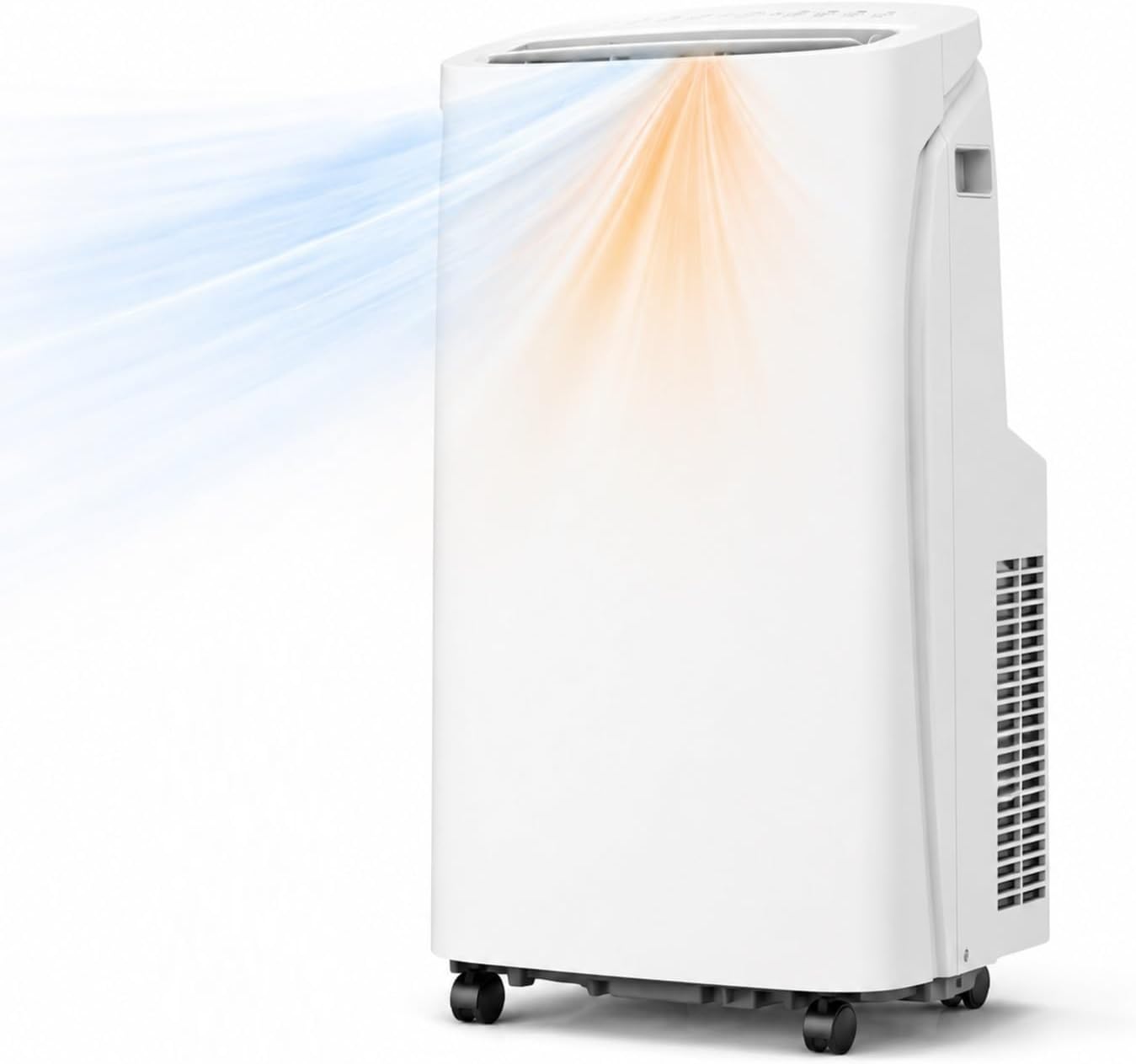 14000 BTU 4-in-1 冷却、加熱、除湿機能を備えたポータブル エアコン