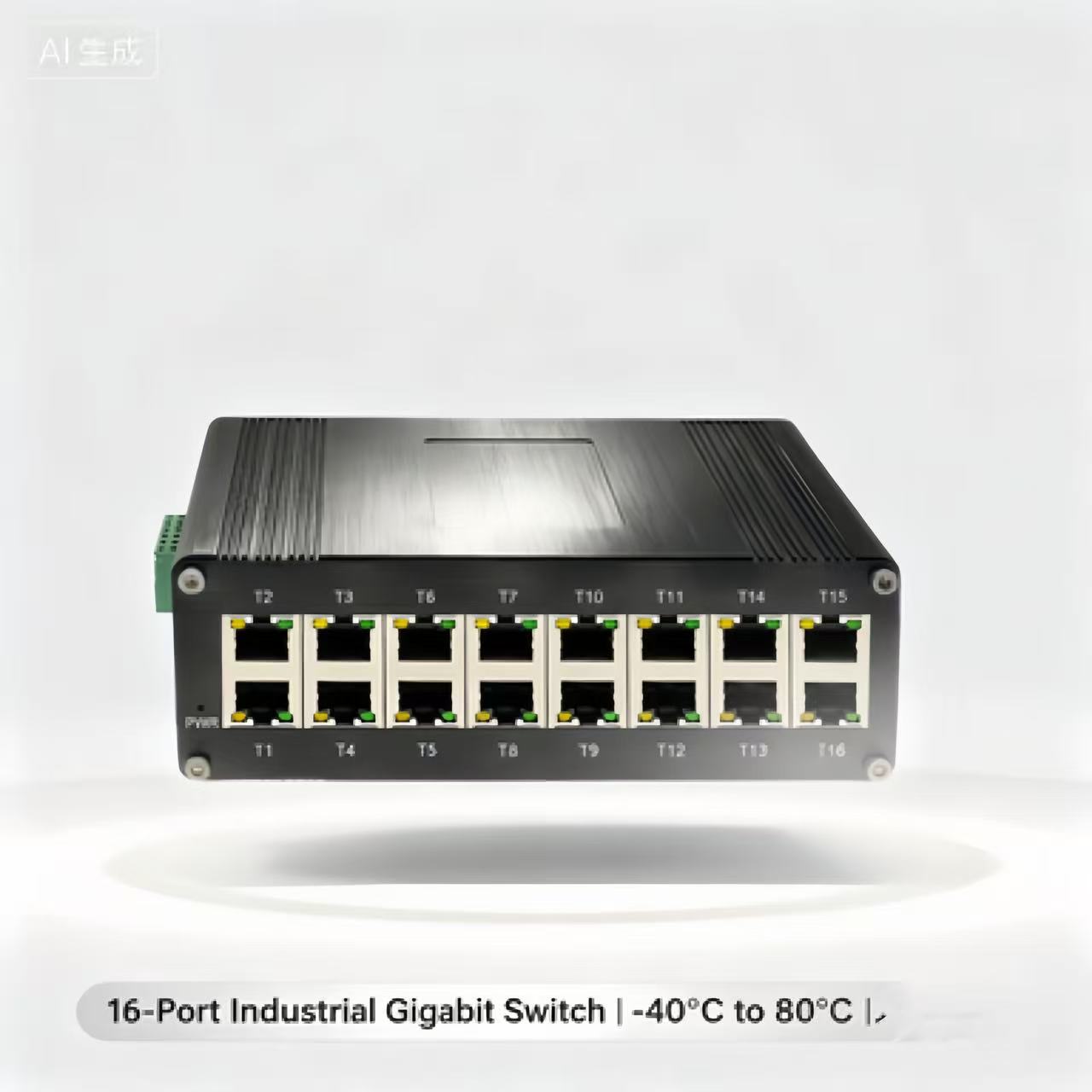 アンマネージド 16 ポート 10/100/1000T コンパクト イーサネット スイッチ