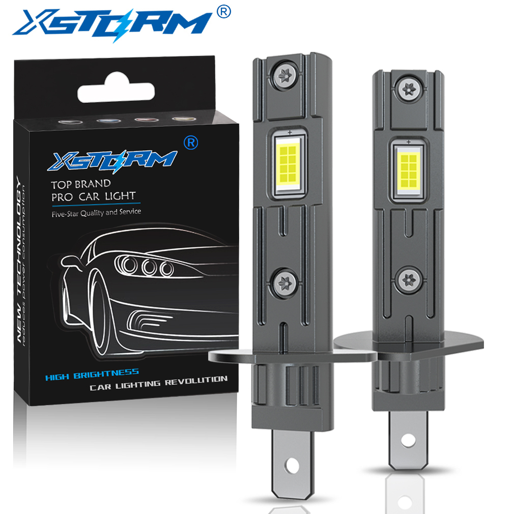 XSTORM H1 LED 車ヘッドライト電球 75 ワットミニ Canbus LED 車のヘッドランプファンレスライト自動ダイオードフォグランプ 6500 K ホワイト