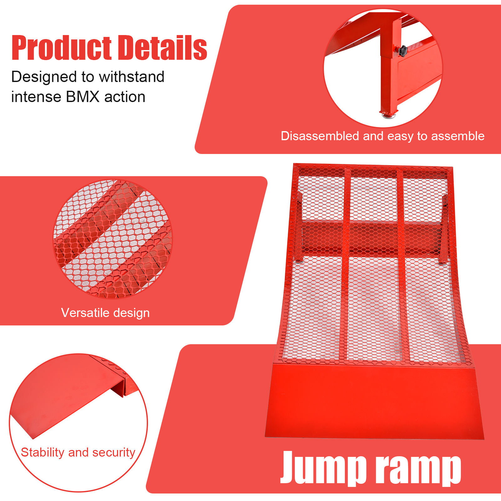 Mobile Skateboard Ramp, Portable Children's Skateboard Ramp Jumping Board, Detachable Skateboard Jumping Platform, With A Capacity Of 300 Pounds, Suitable For Professionals, Beginners, And Professiona