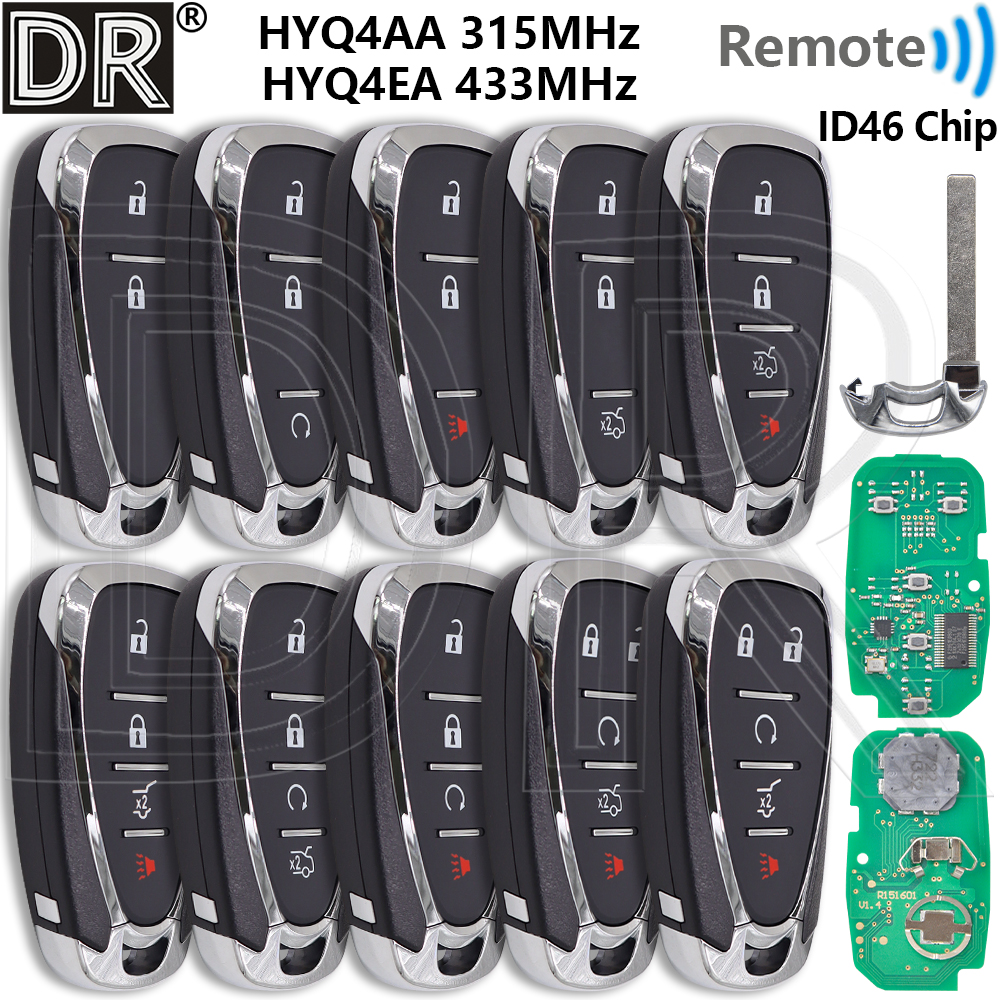 グレート HYQ4AA HYQ4EA 315/433MHz ID46 車リモートキーシボレーマリブカマロ春分クルーズスパークボルトブレイザートラバースソニック