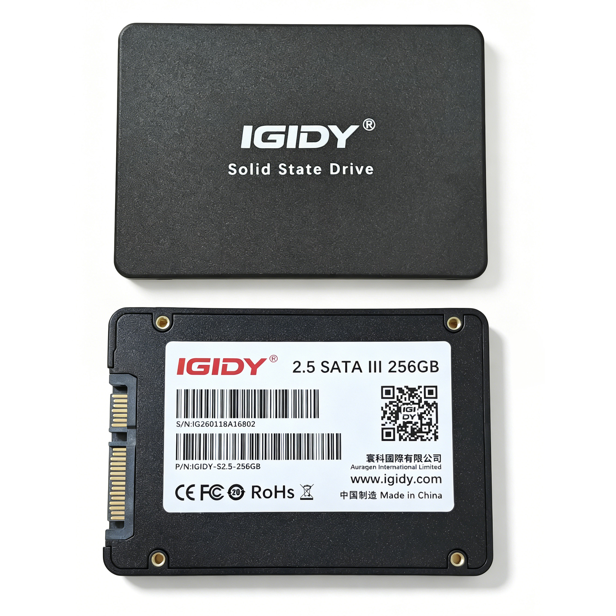 2.5 インチ SATA 3.0 SSD 128GB/256GB 内蔵ソリッド ステート ドライブ - 最大 570MB/s 読み取り速度、3D TLC NAND、ラップトップ/デスクトップ用 7mm スリム