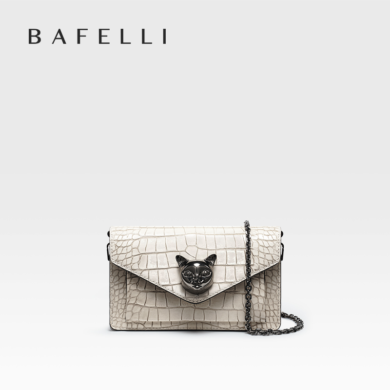 BAFELLI 2026 新しいレディースバッグファッショントレンドクラッチキャットコルスボディハンドバッグ高級ブランドデザイナーショートチェーン別途購入