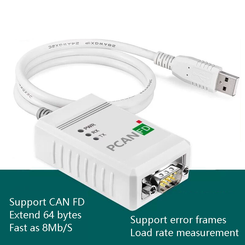 PCAN FD USB アナライザ Peak IPEH-004022 と互換性 CAN FD インターフェイスは自動車診断ツール用の Inca をサポート