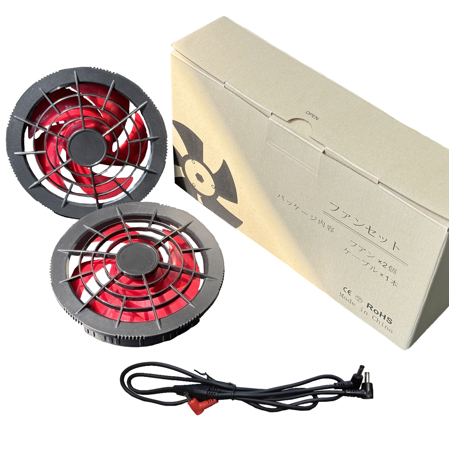 男性屋外夏電動ファン冷却ジャケット新世代 5V 19 24V 空調ファンケーブルエアコンファン