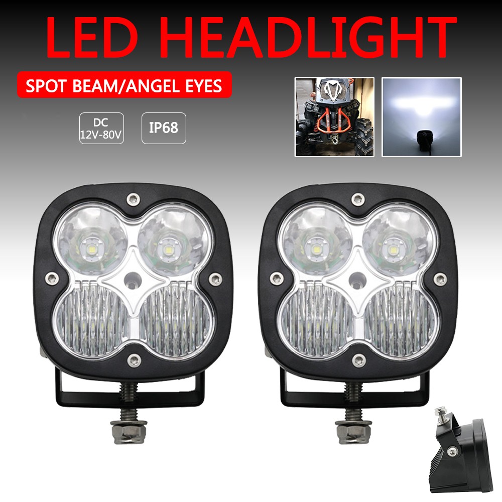 3inch Led Spot Work Light 12V 24V Fog Lights Driving Offroad 4X4 4WD Led Spotlight for Truck Car ATV SUV ATV UAZ Moto