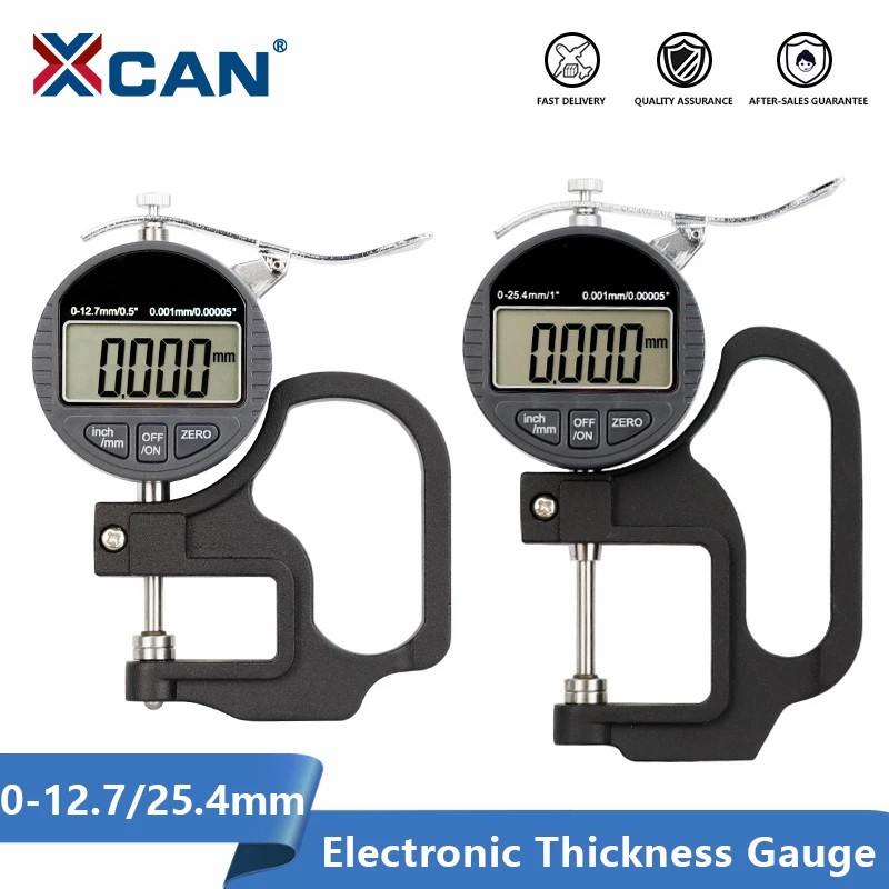 XCAN キャリパー電子厚さ計 12.7 ミリメートル 25.4 ミリメートル 0.01/0.001 ミリメートルデジタルマイクロメータ厚さ計マイクロメトロ測定すぎる