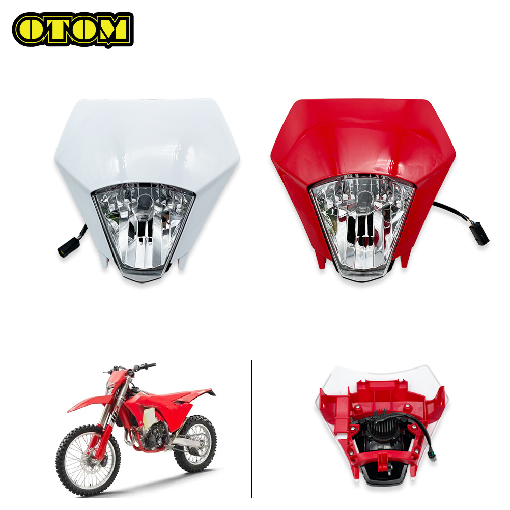 オートバイガスガス LED ユニットヘッドライトアセンブリヘッドランプハウジングカバーヘッドライトマスクガード EC ECF ES EWF 250 350 450 2024