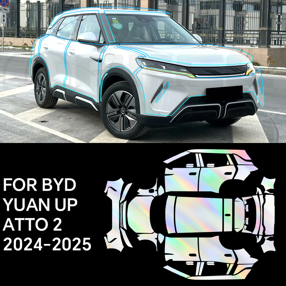 カスタム BYD 元アップ ATTO 2 2024 2025 TPU 8.5mil 車のペイント保護フィルムプレカット傷つきにくい PPF カーアクセサリー