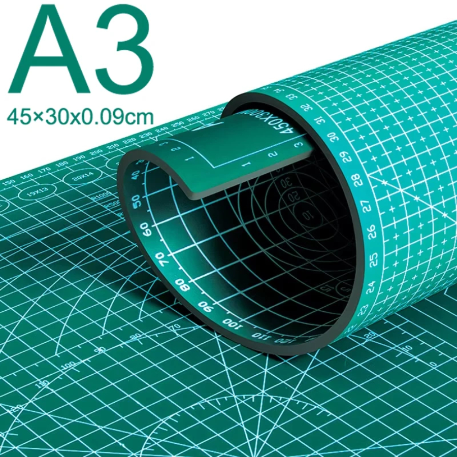 A3 カッティングパッド PVC テーブルパッド レザープロセス アンチカット 両面彫刻 学生 DIY プロセス 自己修復パッド 45×30x0.09cm
