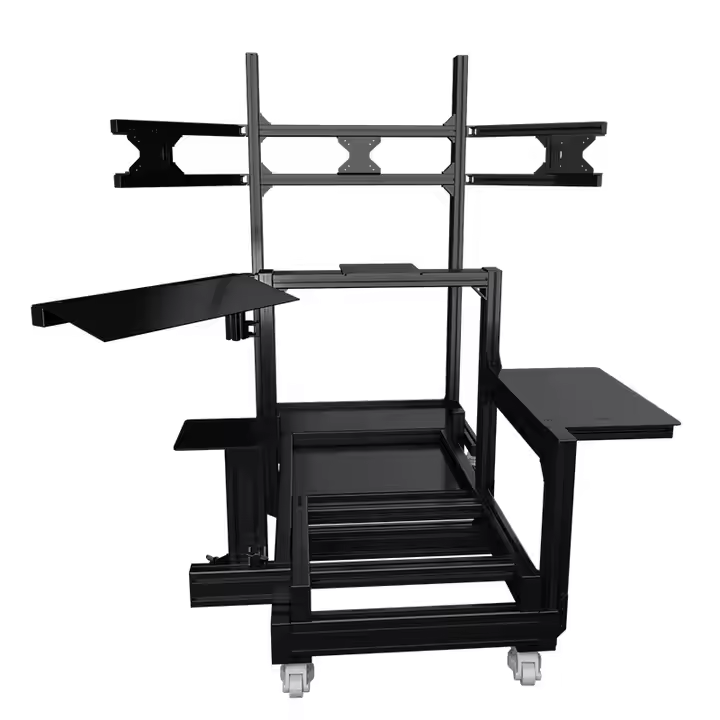 Ergonomic Aircraft-Inspired Racing Simulator Cockpit with Bucket Seat Realistic Flight & Driving Sports & Entertainment Product