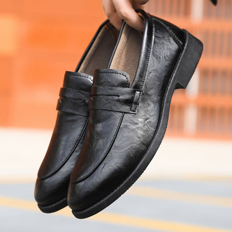 本革快適なソフトソールローカットローファー英国スタイルのビジネスカジュアル革靴メンズシューズ zapatos Casuales