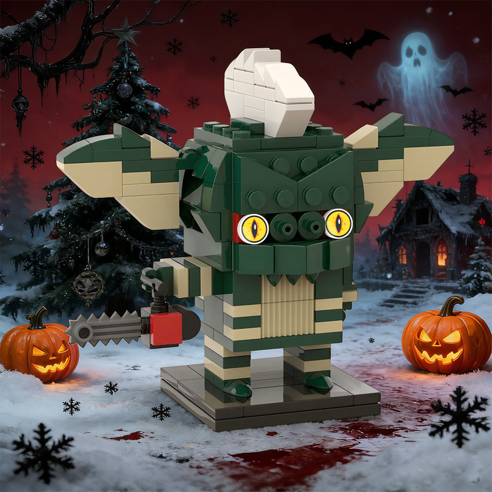MOC ストライプスピリットビルディングブロックホラーコメディいたずらモンスターレンガのおもちゃ大人のギフト