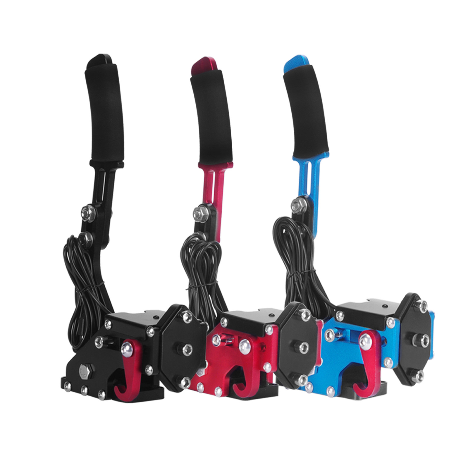 64 ビット USB ハンドブレーキ G25/27/29 T500 FANATEC PC SIM レーシングゲーム FANATECOSW ダートラリーハンドブレーキシステムレッドブラックブルー