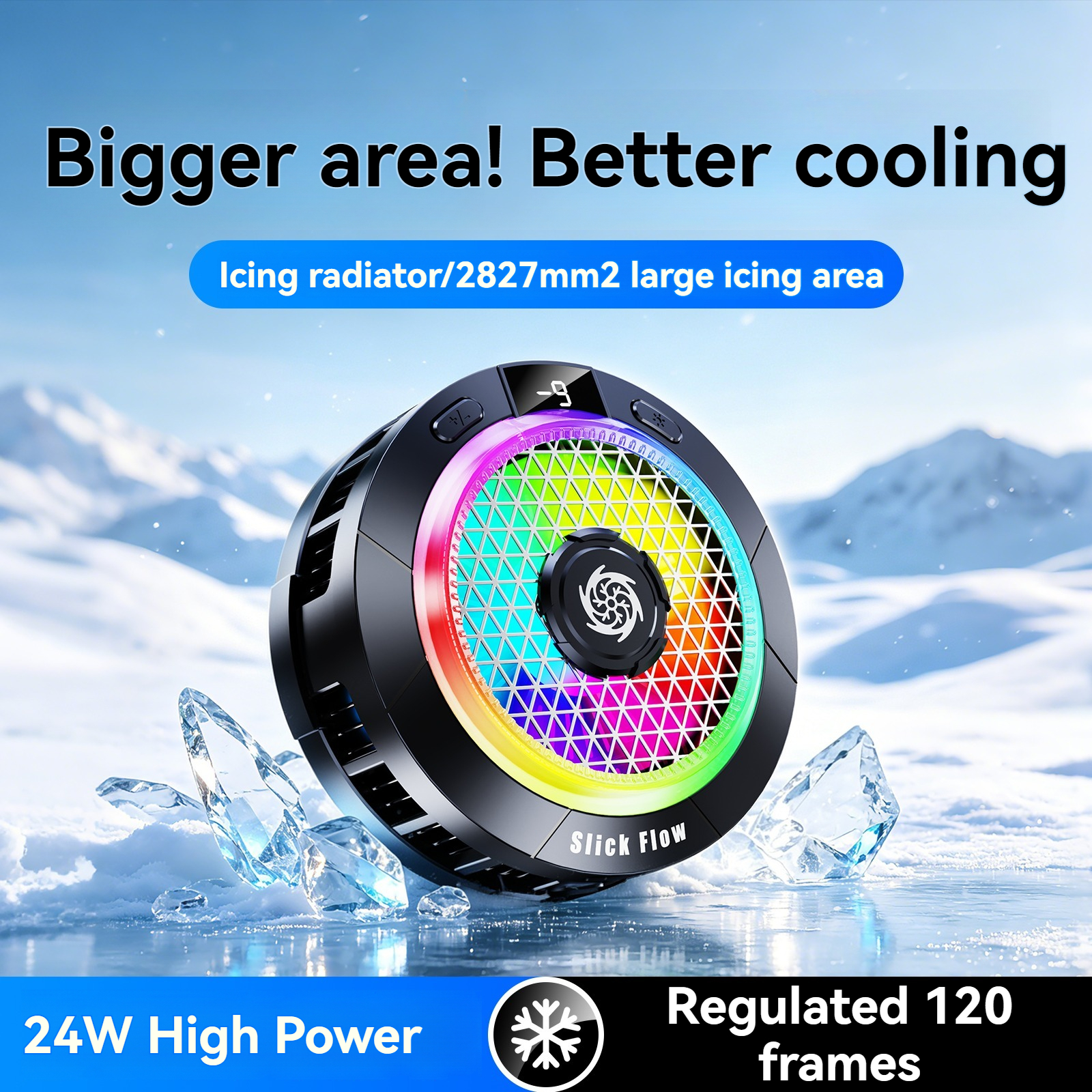 吸引式携帯電話クーラー K58 PRO ハイパワー 24W 高出力半導体携帯電話クーラー、磁気吸引クリップ付き、デュアル