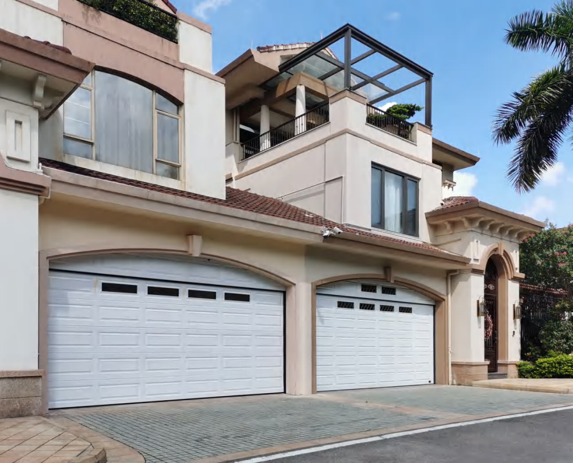 Edgydoor Double Pane Insulated Glass Garage Door for Home - Tempered Glass Garage Door with Automatic Opener, Weather-Resistant,